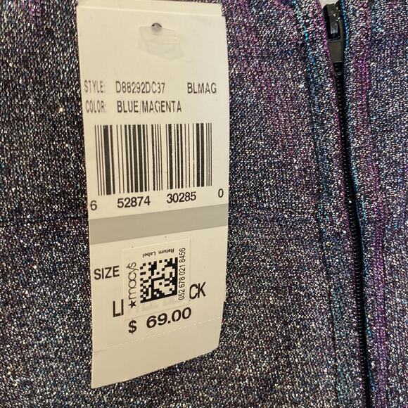 Speechless Juniors' Metallic Bodycon Dress NWT Sz 1 Polyester Sparkling Stretchy - Picture 5 of 13